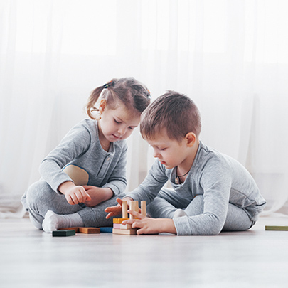 Children's pajamas made of WingYue fabrics